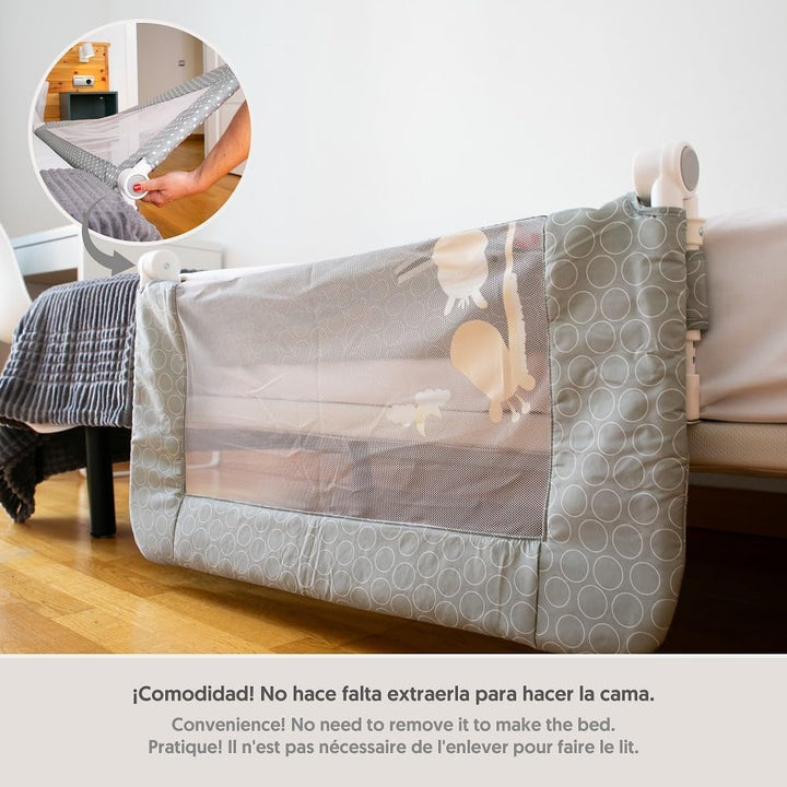 Interbaby - Klappbares Geländer für Kinderbetten - Dschungel, 90 cm, 2600 g,