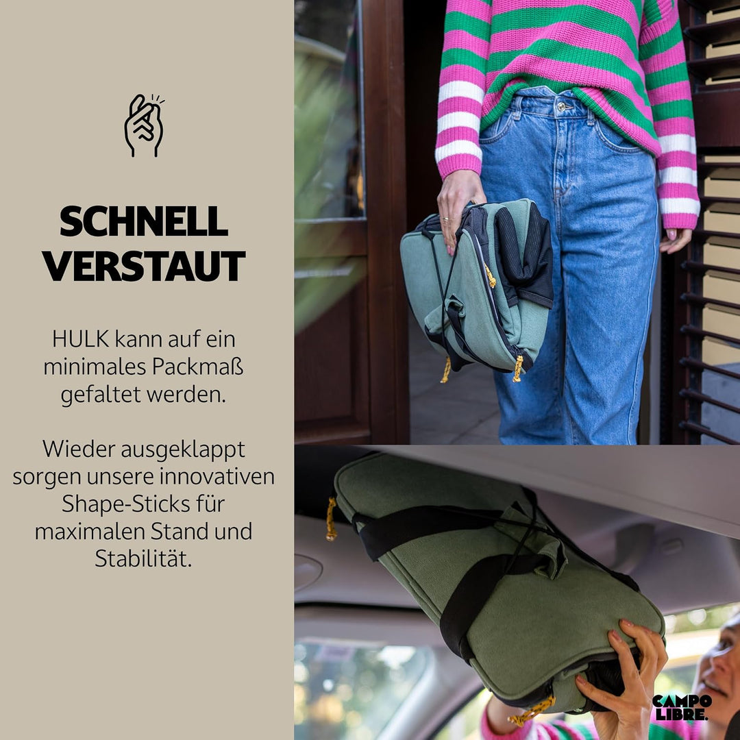 Campo Libre.® Hulk I Premium Camping Kühltasche 30l &amp; 20l I Kühltasche klein mit Wasserdichten Reiss