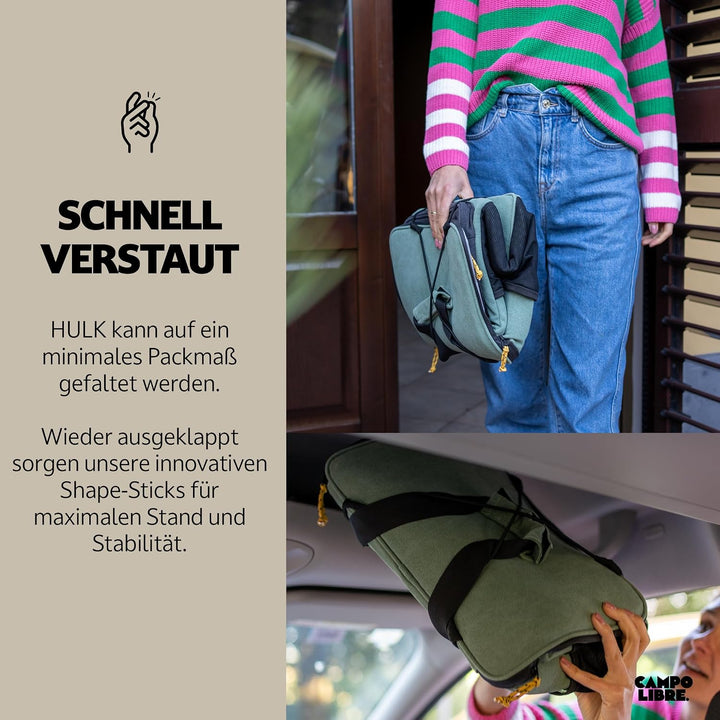 Campo Libre.® Hulk I Premium Camping Kühltasche 30l &amp; 20l I Kühltasche klein mit Wasserdichten Reiss