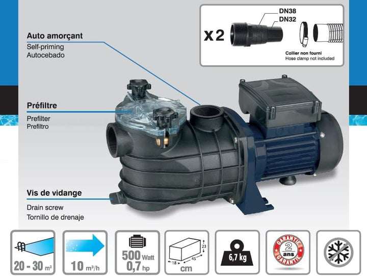 spid' O 2961 PC500 Pumpe Pool