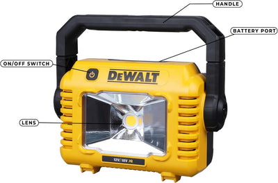 DEWALT LED Compacta XR 18V/12V 2.000 lúmenes sin cargador/batería, Multicolor