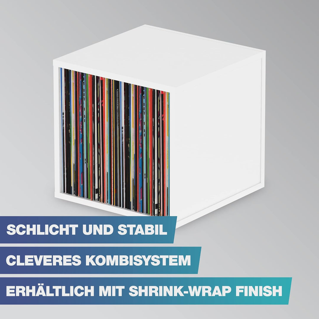 Glorious Record Box white 110 - bis zu 110 Platten im 12&