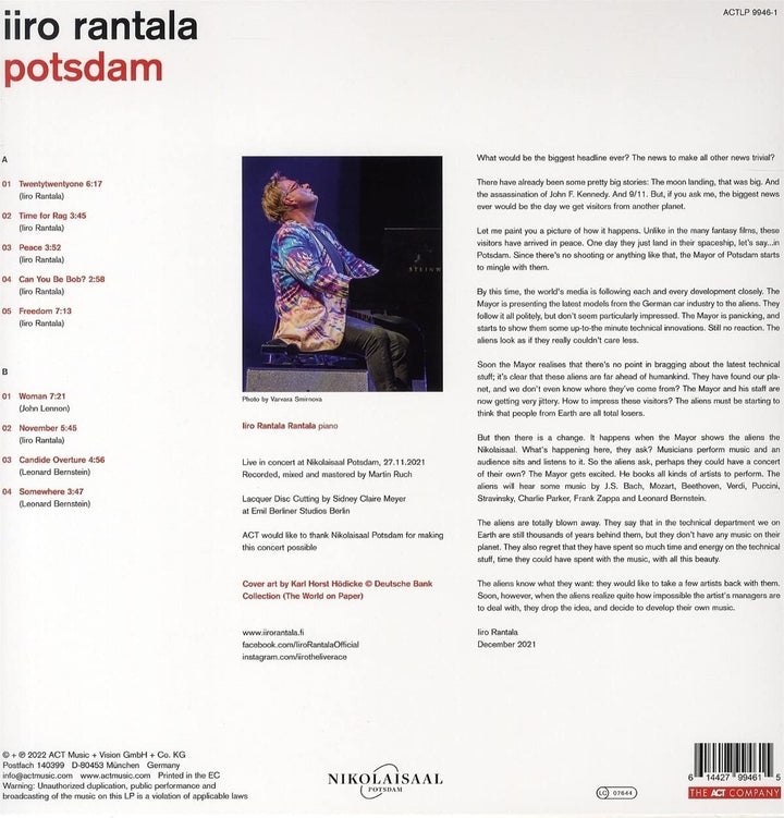Potsdam, Vinyl