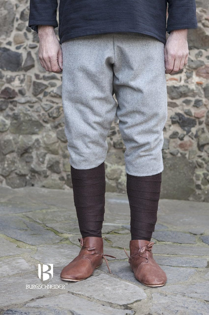 Burgschneider Mittelalter LARP Thorsberghose Fenris - Wolle Grau L L Grau, L Grau