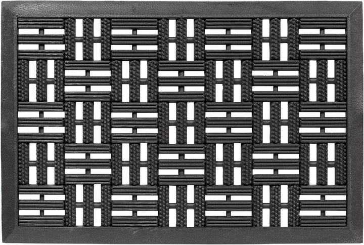 Astra Gummimatte aussenbereich Türvorleger 45x75 cm 2er Set - Dynamic Outdoor Türmatte Gummi Fussmat