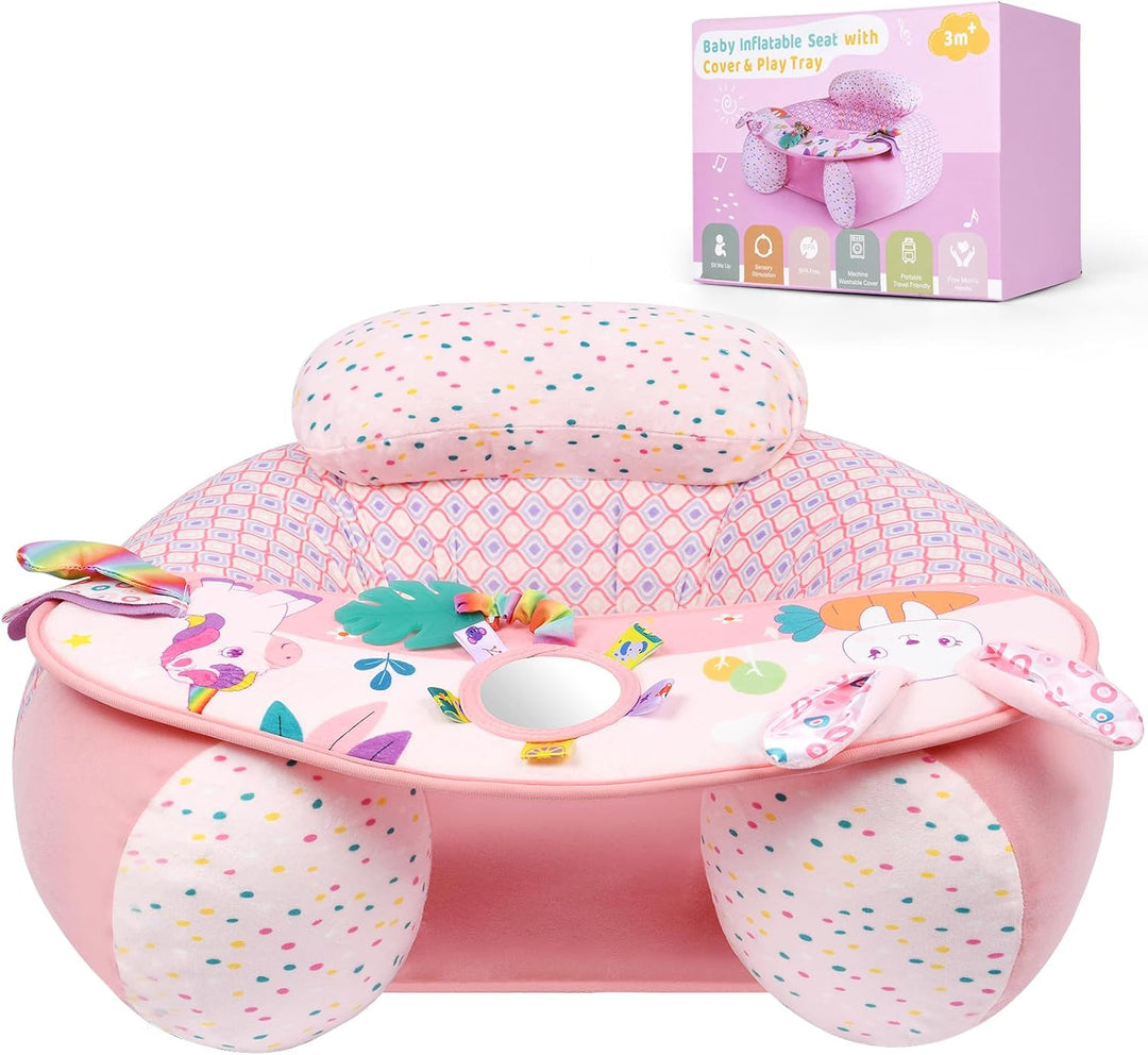 Aufblasbarer Babystuhl, Babyschale für 3-36 Monate, tragbarer Säuglings-Luftpumpensitz, Babysitze zu