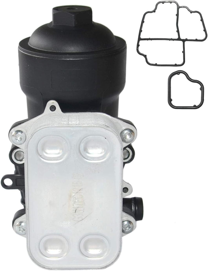 Huiruhy Ölfiltergehäuse Ölfilter Ölkühler Kompatibel mit A3 A4 A6 Q5 TT 1.6 2.0 TDI 03L115389G 03L11