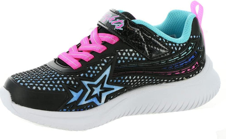 Skechers Mädchen Jumpsters Wishful Star Sneaker 27.5 EU Schwarz Pink, 27.5 EU Schwarz Pink