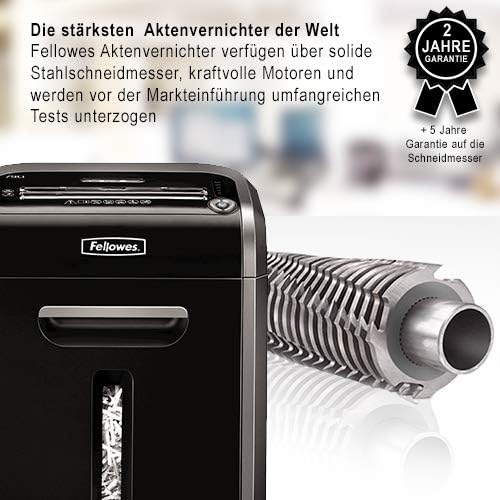 Fellowes 16 Blatt Aktenvernichter, Partikelschnitt (P4) Papierschredder für Büro, Powershred 79Ci, m