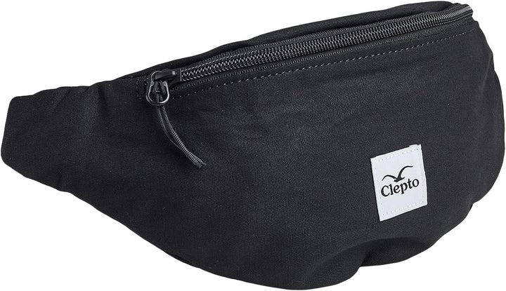Cleptomanicx Hipbag C.I. Patch (Black), Schwarz