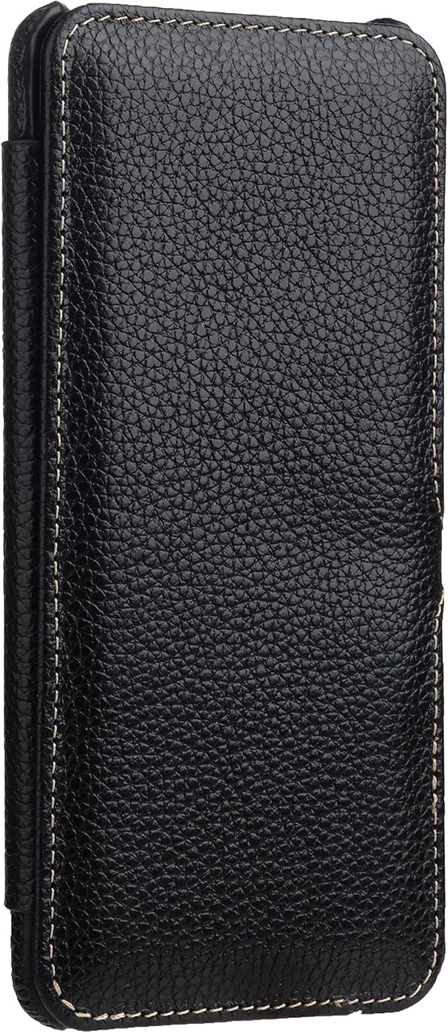 STILGUT Book Case kompatibel mit Samsung Galaxy A42 5G Hülle aus Leder mit Clip-Verschluss, Lederhül