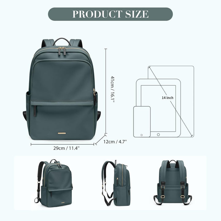 GOLF SUPAGS Laptop Rucksack für Damen Casual Daypack für Arbeit Reisen College Schulrucksack Handtas