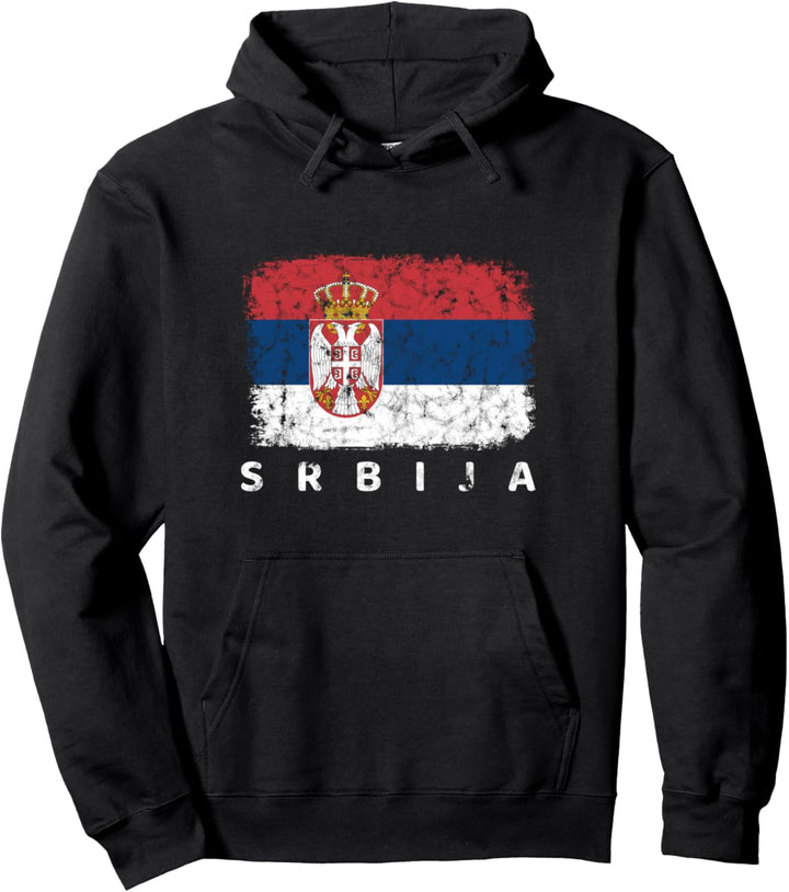 Serbien Flagge, Jugoslawien, Serbische Fahne, Srbija Pullover Hoodie