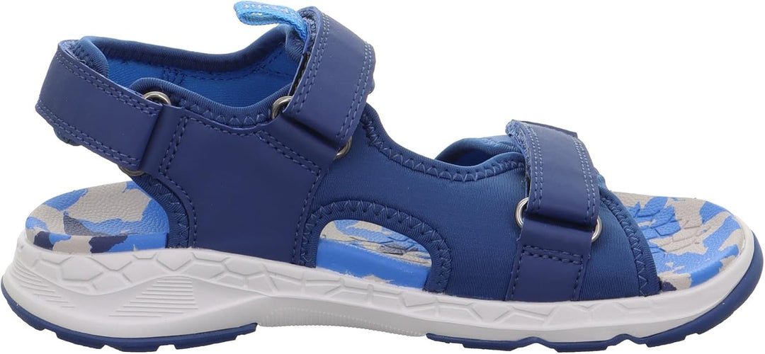 Superfit Jungen Criss Cross Sandale, Blau 8000