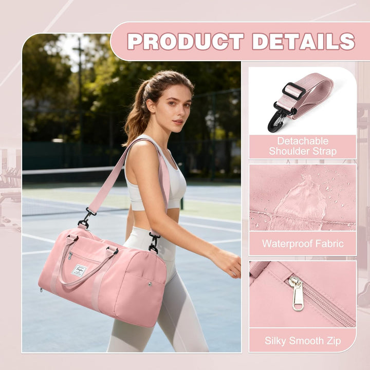 Sport Duffel Bag Damen Herren Sporttasche mit Schuhfach & Nassfach Reisetasche Handgepäck Tasche Spo
