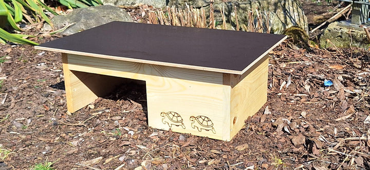Premium Schildkrötenhaus (SH12) aus 20mm Vollholz - Schildkrötengehege Schildkröte Wetterfest
