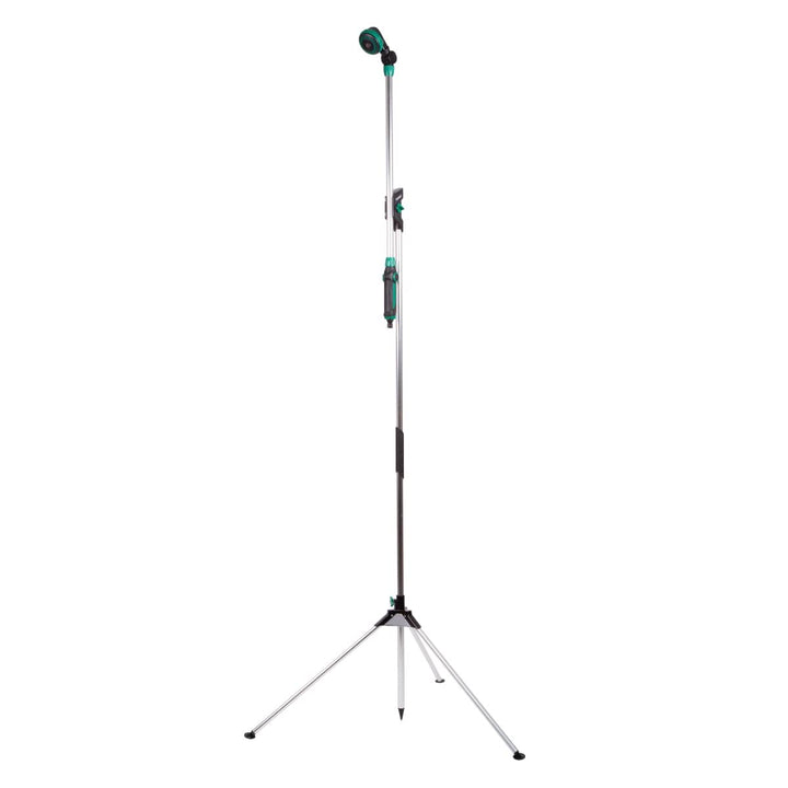 VONROC Gartendusche/Aussendusche 2 in 1 mit Abnehmbarer Sprühlanze Verstellbare Höhe 149-190cm und 1
