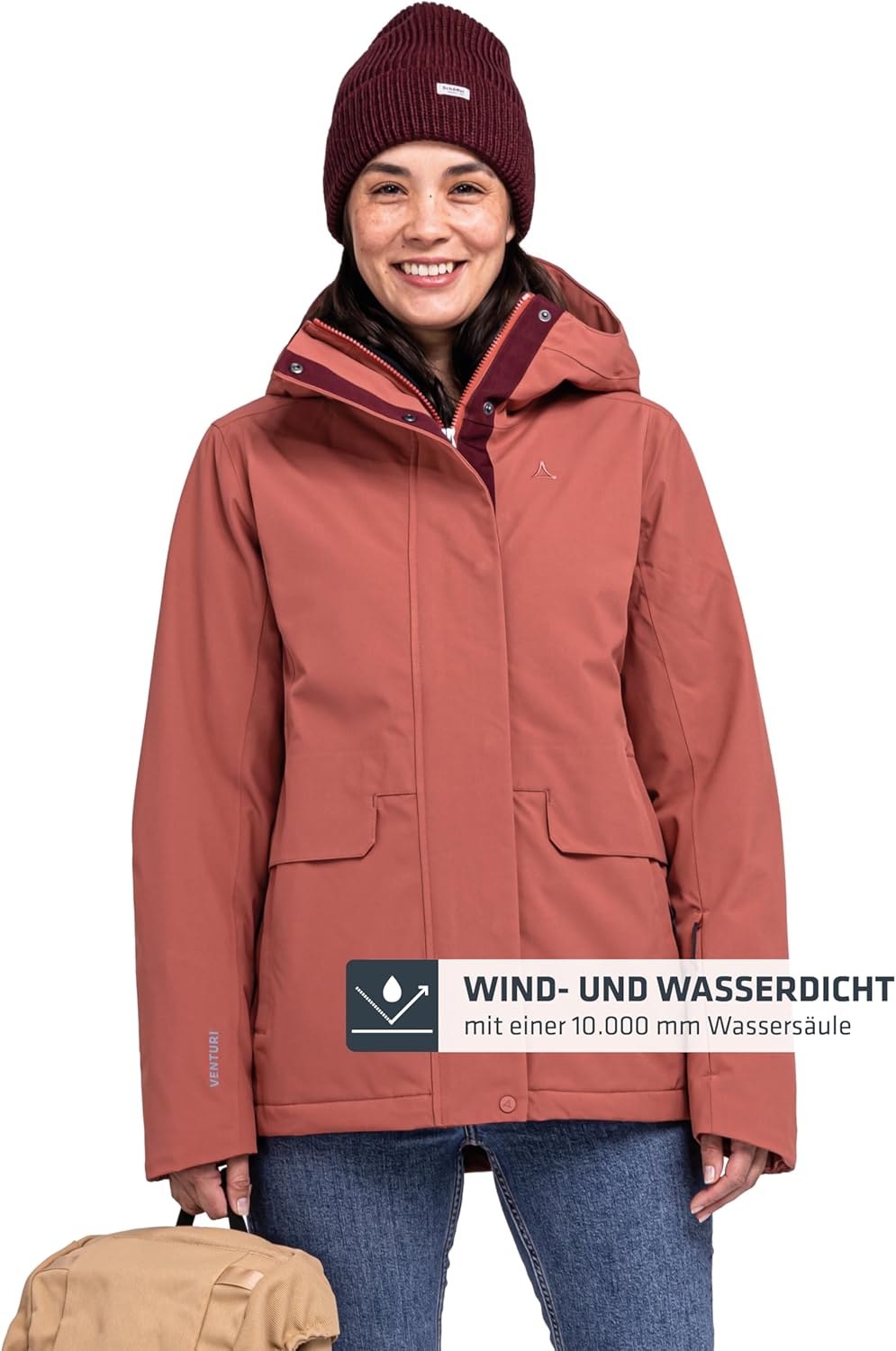 Schöffel Damen Ins. Jacket Antwerpen L, wasserdichte und atmungsaktive Winterjacke, urbane Outdoorja