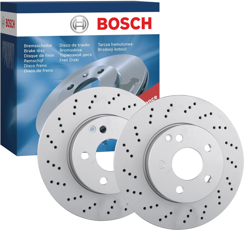 Bosch BD1227 Bremsscheiben - Vorderachse - ECE-R90 Zertifizierung - zwei Bremsscheiben pro Set