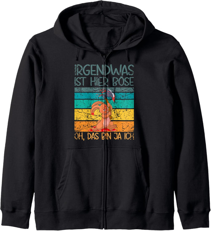 Irgendwas ist hier böse, oh das bin ja ich böses Hasi Kapuzenjacke