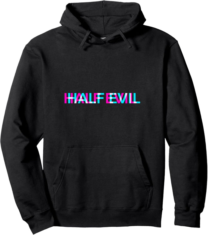 Half Evil Aesthetic Vaporwave Emo Punk Pastel Goth Pullover Hoodie