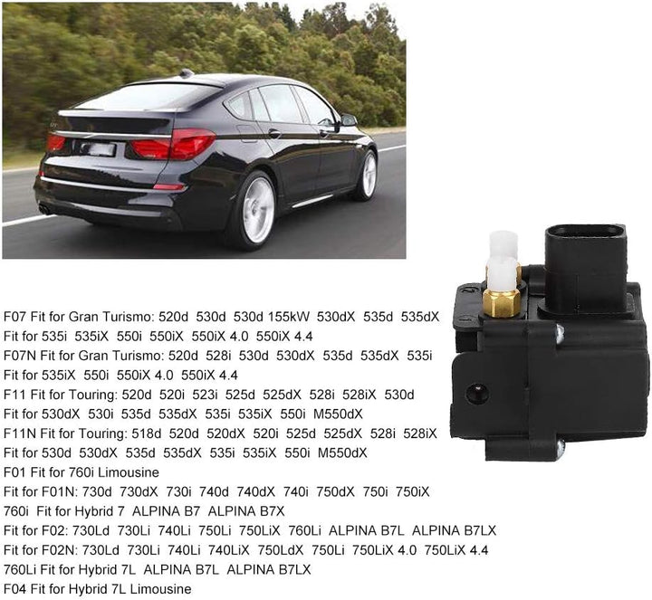 Terisass-Magnetventil 4722555610 Magnetventilblock für Luftfederung im Auto 37236769082 Passend für