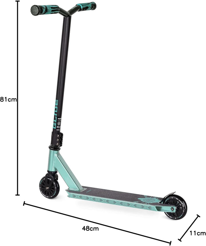 Movino Glide Stunt Scooter Roller Professioneller Freestyle Roller ABEC 9 Kickscooter mit 100mm Rad