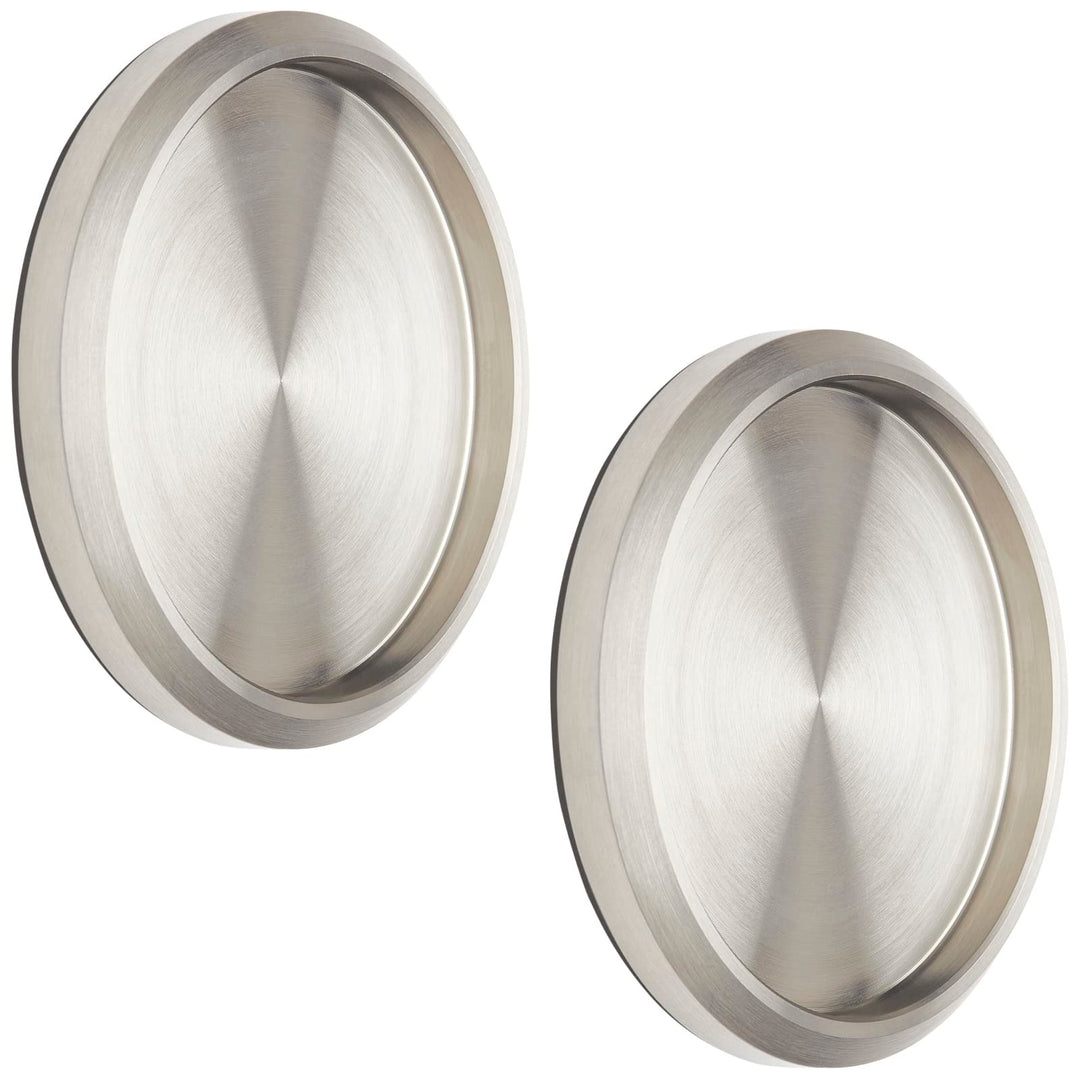 SOTECH 2 Stück Schiebetürgriffe MILA Griff-Ø: 70 mm selbstklebend mit 3M Klebepad Möbelgriffe echt E