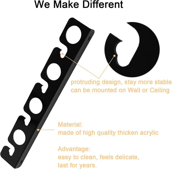 Angelrutenhalter aus Acryl, Wandhalterung, Angelrute/Rutenaufbewahrung Organizer für Garage, Boot, K