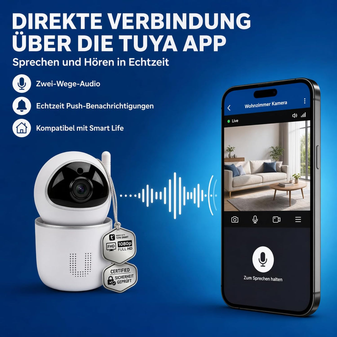 IOIO IC 400 OC YA innen IP Kamera Indoor Tuya kompatibel