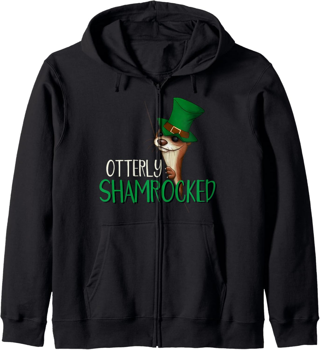 Otterly Shamrocked Irischer Otter Wortspiel Irland Humor Kapuzenjacke