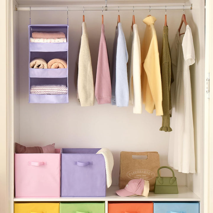 GRANNY SAYS Hängeaufbewahrung Organizer mit 3 Fächern, 1 Stück Hängeregal Schrank Organizer, Kleider