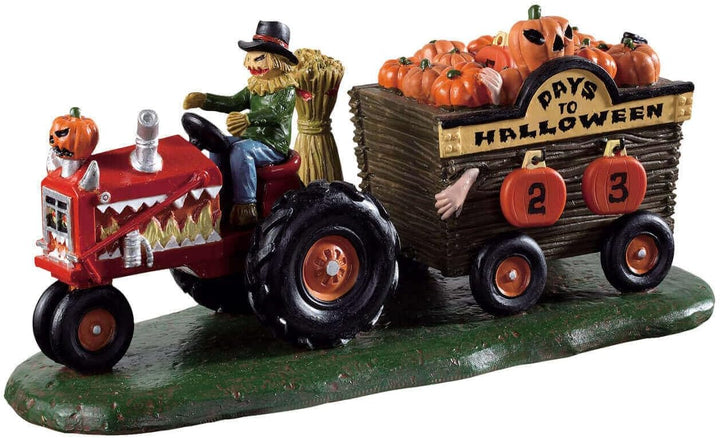 LEMAX - Pumpkin Haul Countdown 93414 Halloween Spookytown Traktor