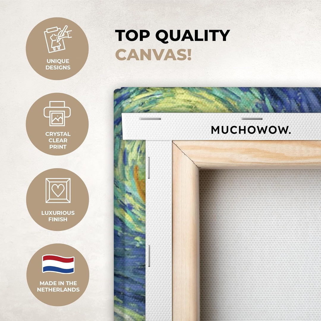 MuchoWow© Leinwandbild Gross 120x80 cm XXL Dekoration Wohnzimmer Bilder Aufhängen Wall Decoration Li