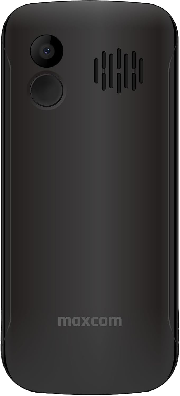 Maxcom MM443 Mobiltelefon für ältere Menschen, 4G, mit grossen Tasten und SOS-Taste, Ladestation, Du