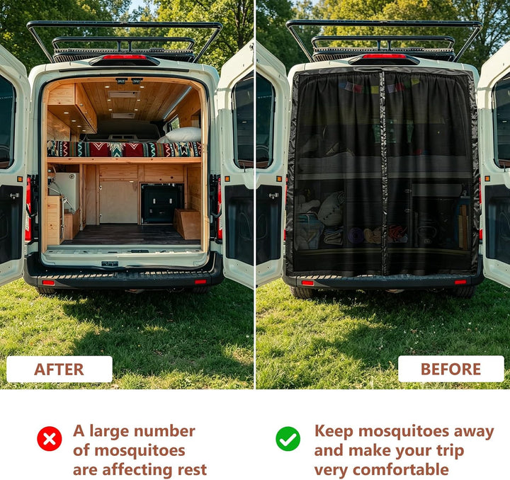 200x170cm Moskitonetz Van Magnetisch Heckklappe Fliegengitter Auto