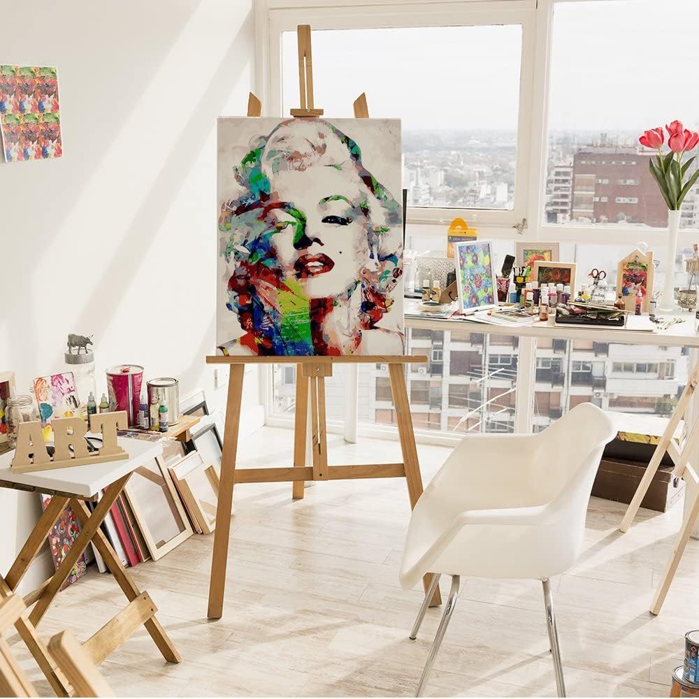 Artnapi Malen nach Zahlen Erwachsene mit Rahmen | DIY Handgemalt | Marilyn Monroe | Kit für Anfänger