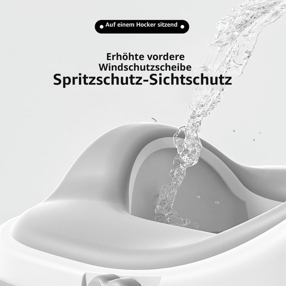 Töpfchentraining-Toilettensitz für Kleinkinder, multifunktionales tragbares Töpfchen mit Spritzschut