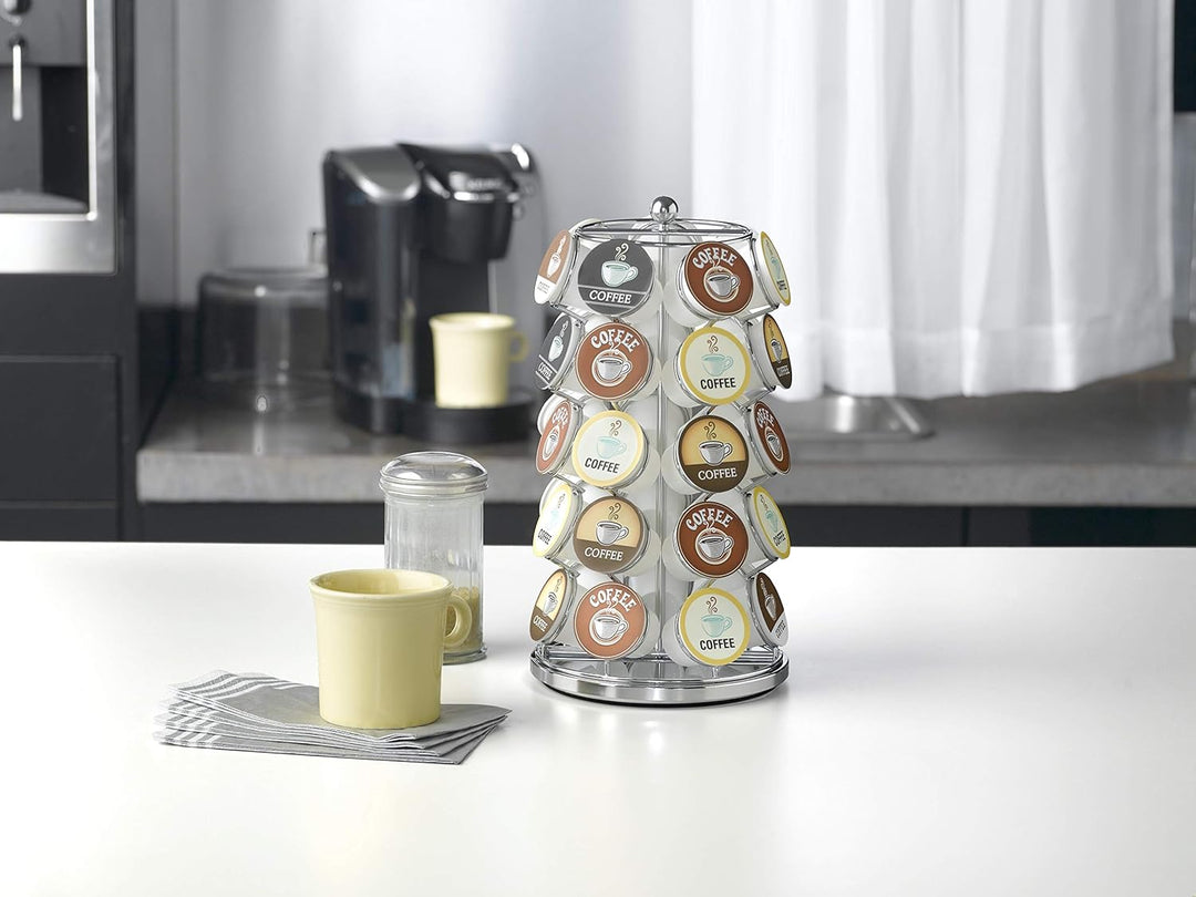 NIFTY K-Cup Karussell in Chrom für 35 K-Cups. chrome 1 Stück, Chrome 1 St&amp;