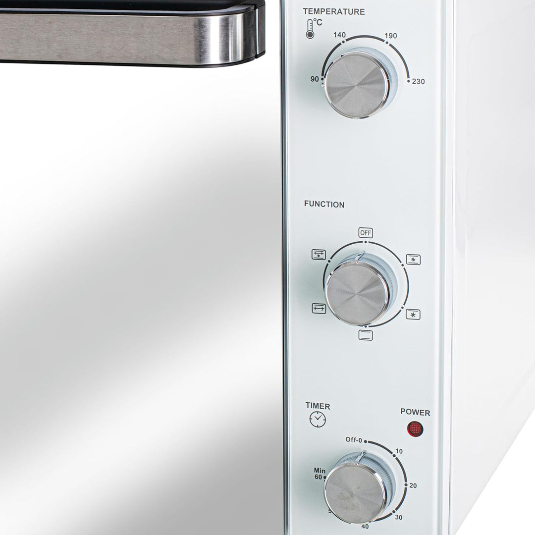 Adler Elektrischer Ofen, 48 l, AD 6027, 60 Minuten Timer, Temperaturregelung 90-230 °C, mehrere Funk
