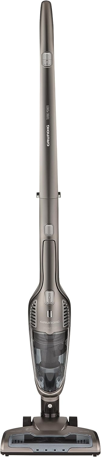 GRUNDIG VCH 9832 VCH9832, 2 in 1 Akku-und Handstaubsauger, Grau, 115 W, 0.5 liters, 75 Minuten kabel
