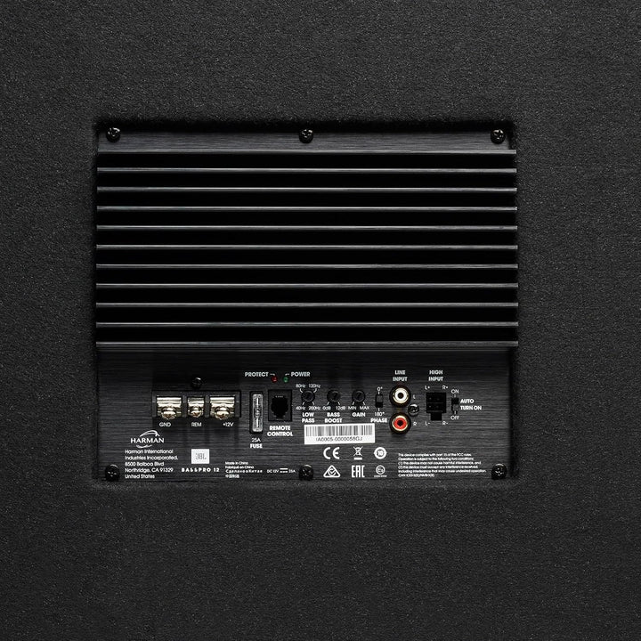 JBL BassPro 12 Aktiv Subwoofer Set - Bassreflex Woofer JBL box gross 30 cm, 450 Watt verstärker Auto