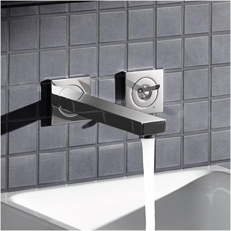Grohe 19997000 Eurocube Joy Waschtischarmatur 2 Löchern, Grau, 170 mm Grau 170 mm Aufputz-Körper, Gr