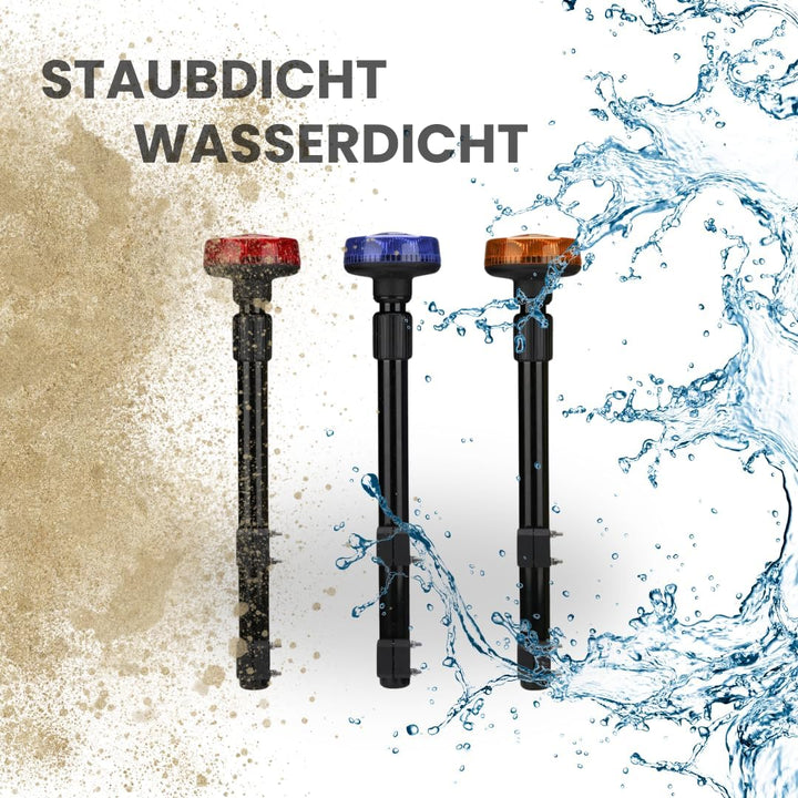 Raptors LED Technik Snake Stableuchte - Motorrad Krad (Rot), Rot