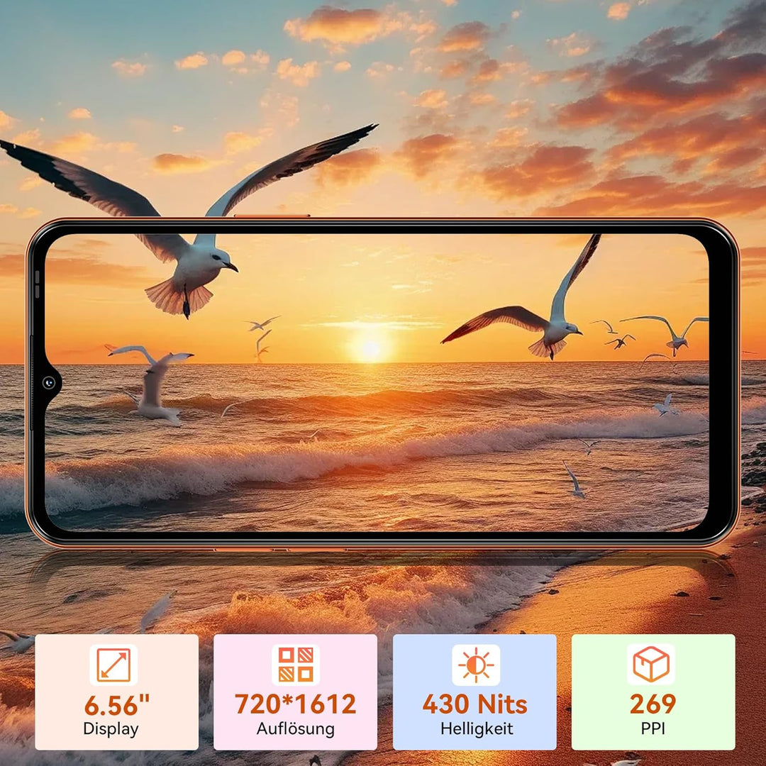Blackview Wave 7C Smartphone Ohne Vertrag, Android 16 Smartphones 32MP+13MP KI Kamera, 16GB+64GB/2TB