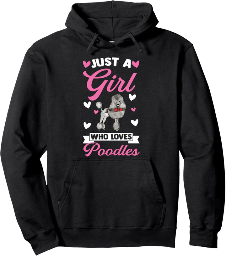 Nur ein Mädchen, das Pudel Pudelhund liebt Pullover Hoodie