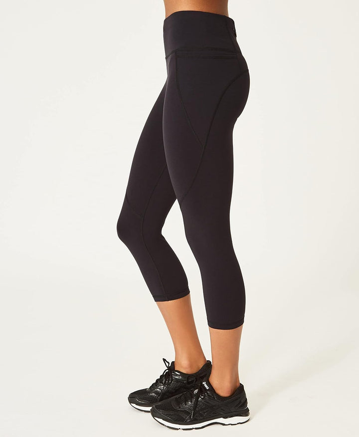 Sweaty Betty Damen Power Cropped Workout Leggings S Schwarz, S Schwarz
