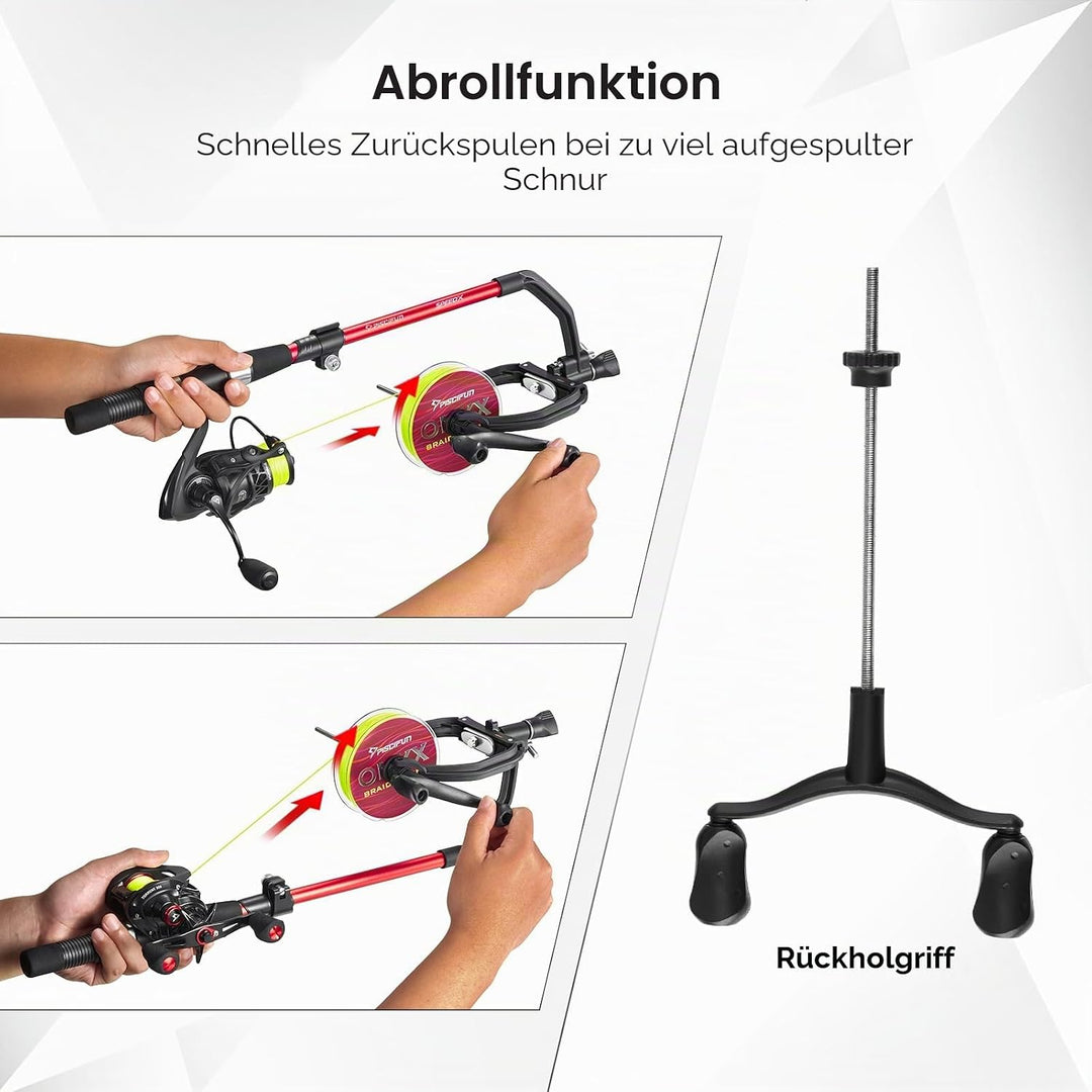 Piscifun Speed X Angelschnur-Spulenmaschine mit Abwicklungsfunktion – Angelschnurwickler Spulenspule