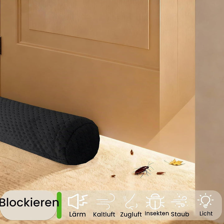 Zugluftstopper für Türen 76-91CM Türdichtung Unten Ohne Kleben Rückstandlos Tür Luftzugstopper - Ene