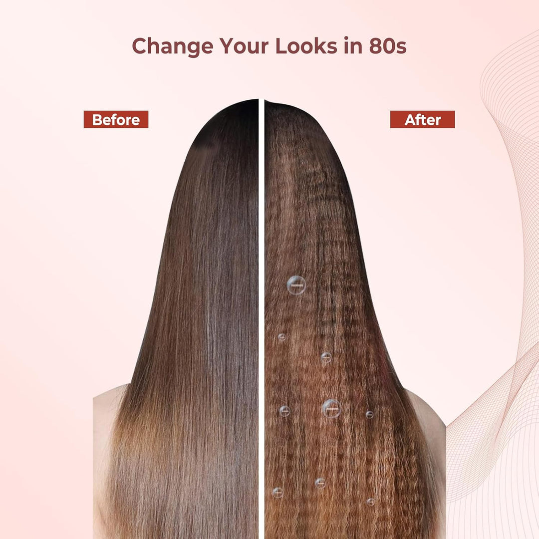 OKWRAP Kreppeisen Für Die Haare, PTC Ceramic Kreppeisen Für Volumizing Haar, Crepe Eisen Haare,krepp